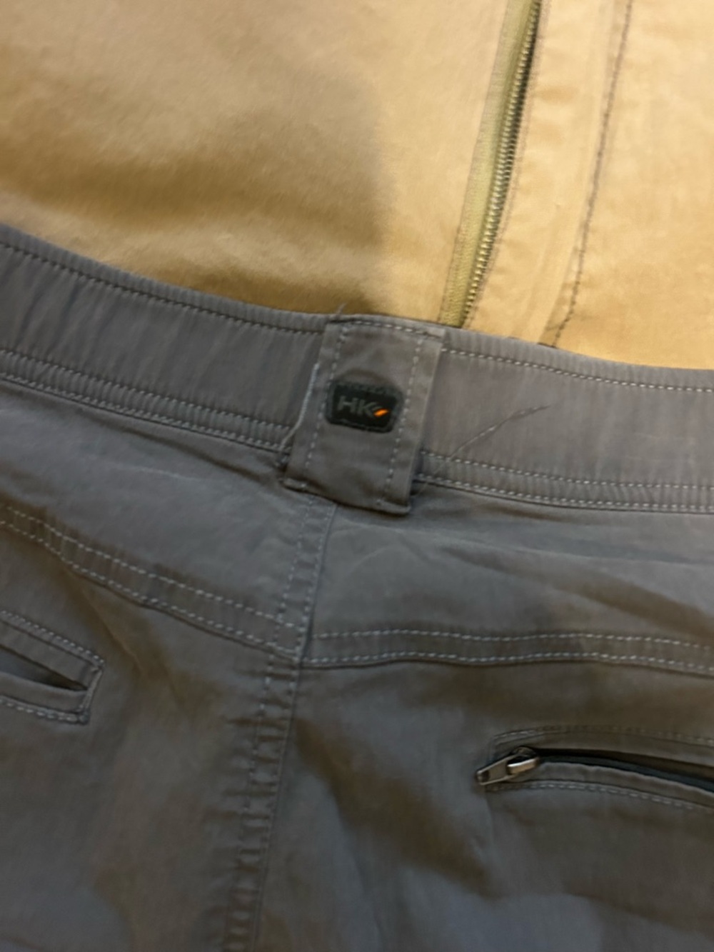 Hawke & Co Khaki and Charcoal Flat Front Men's Shorts Pack - Picture 10 of 12